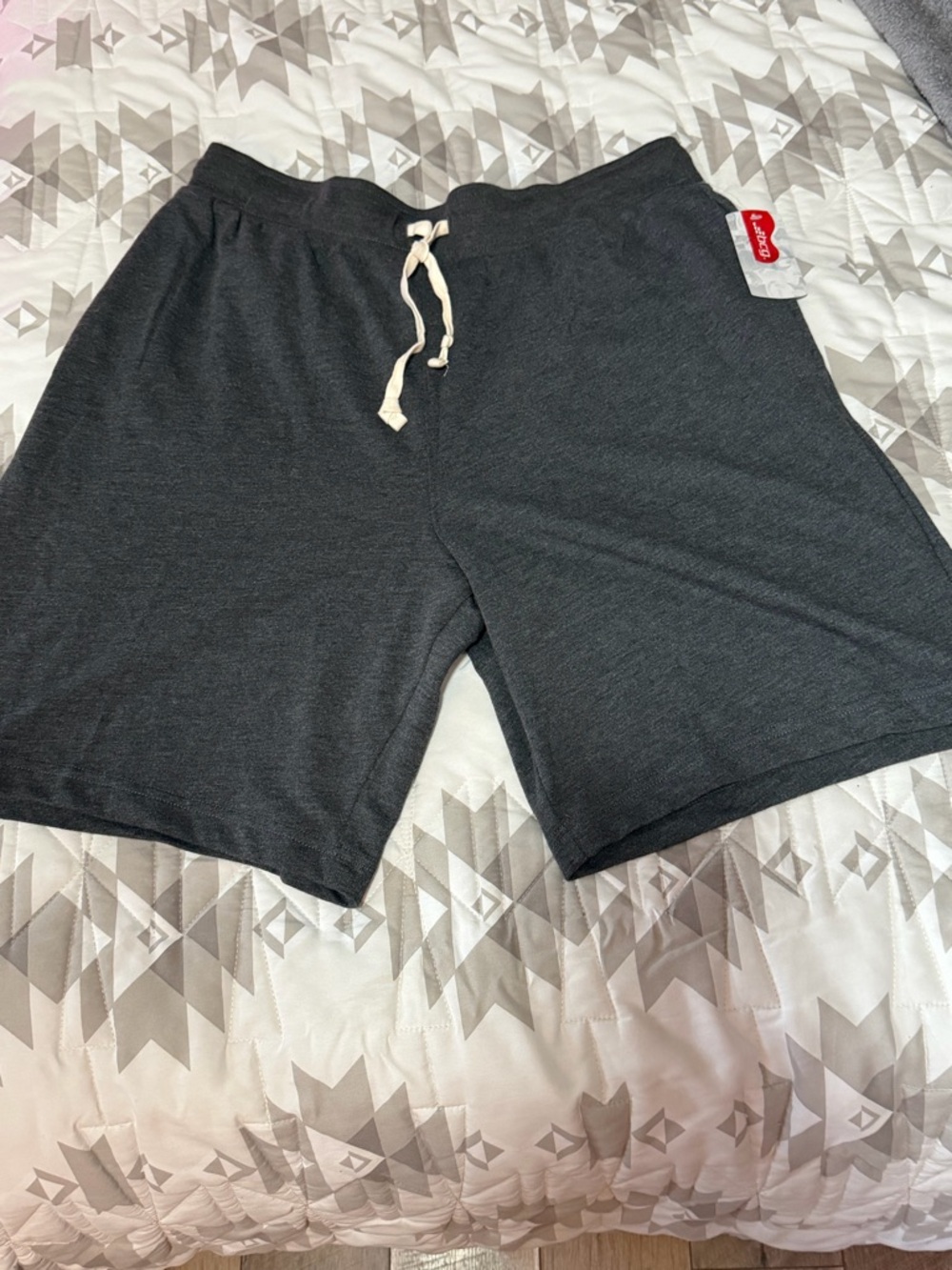 bcg Men's Gray Athletic Drawstring Shorts